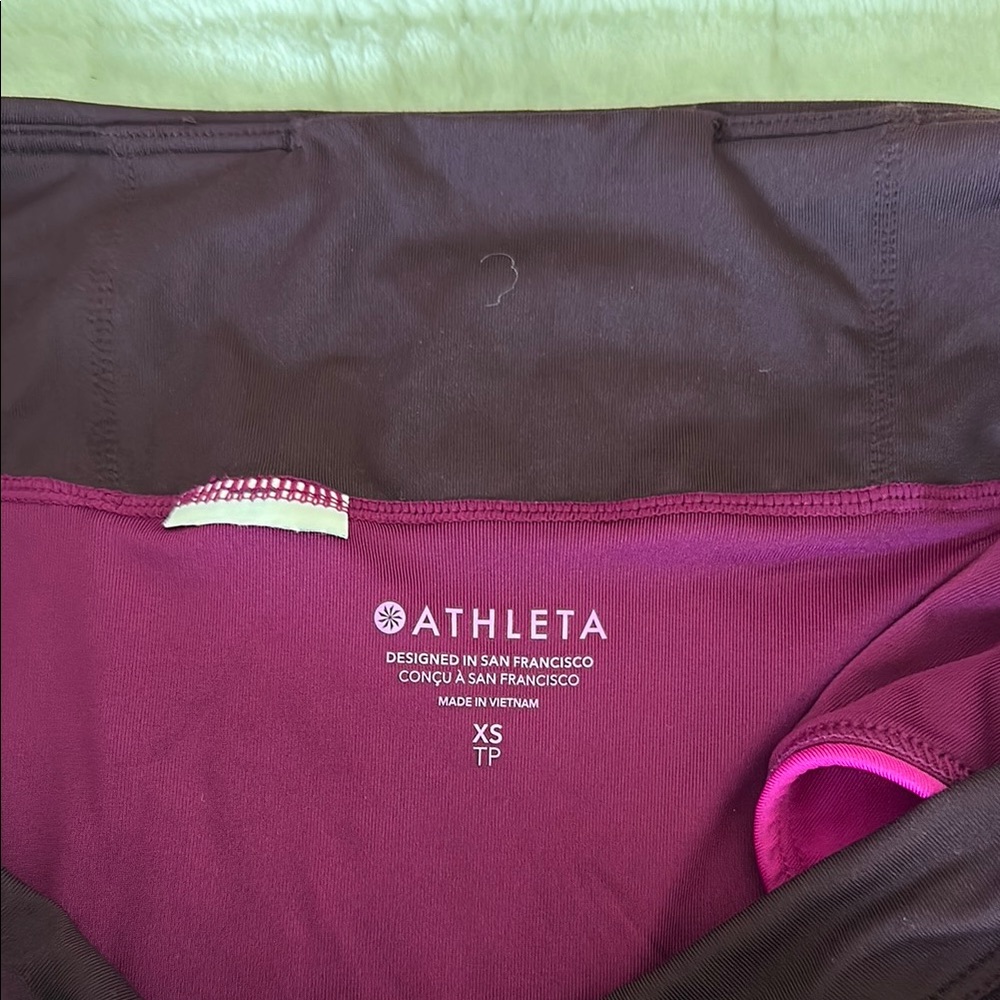EUC Athleta Women's Swim Set - Magenta and Dark Purple - Picture 4 of 4